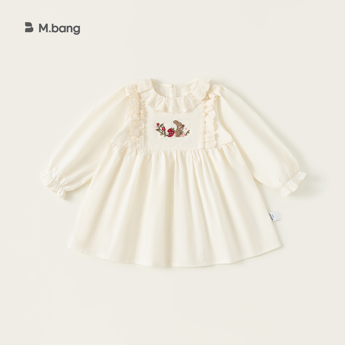 童裝女童連衣裙純色百搭兒童裙子春季新品寶寶裙子