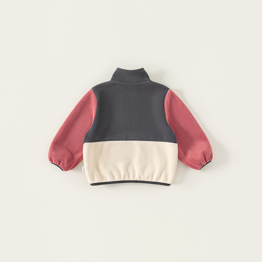 童裝秋款衣服兒童上衣立領長袖防風男孩子秋裝撞色男童外套