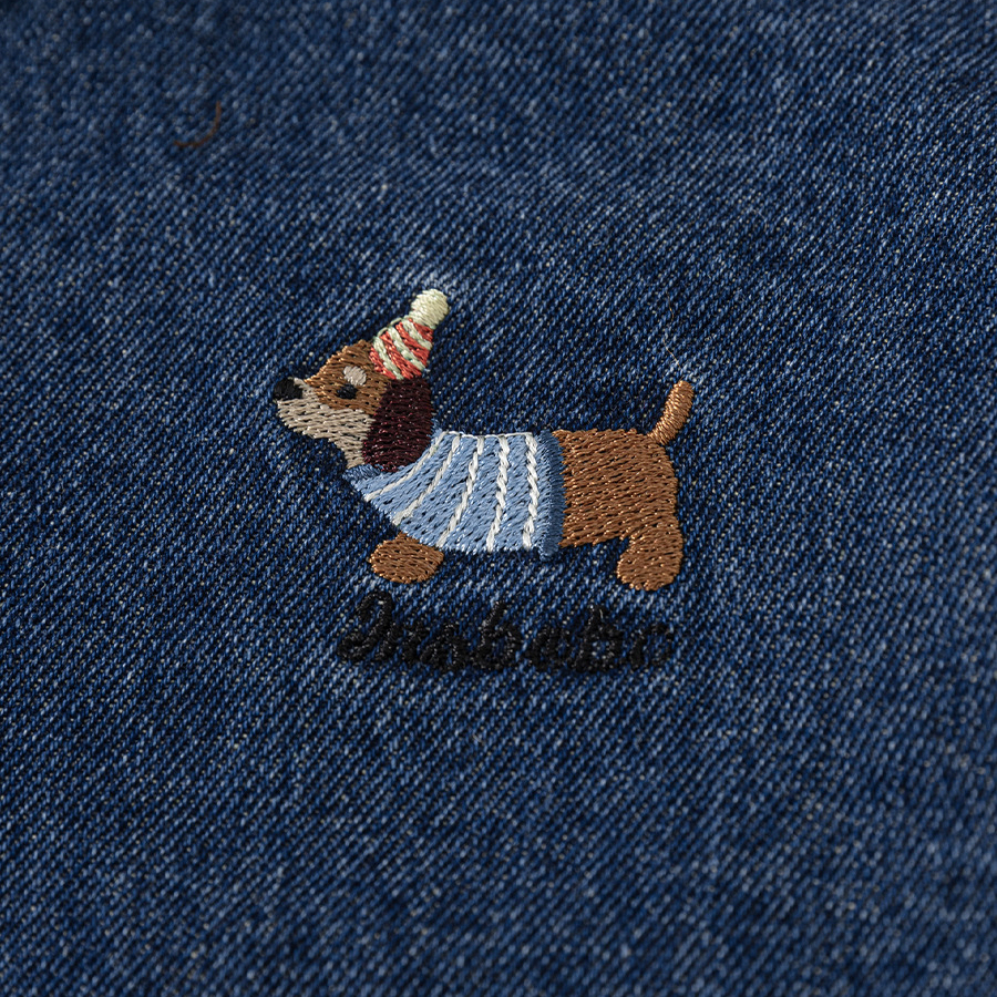 童裝中大童秋季新款女孩子上衣兒童襯衫復古刺繡男童牛仔外套