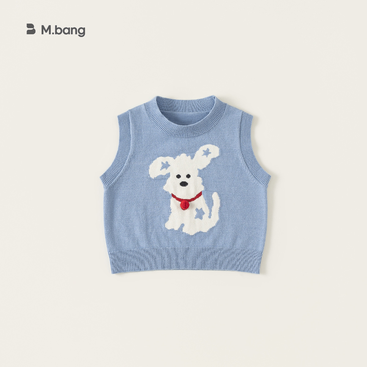 童裝男童馬甲春季新品毛線針織中小童無袖上衣可愛寶寶衣服