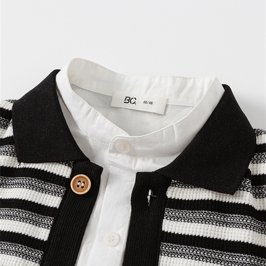 童裝男童針織上衣春秋裝兒童衣服潮酷三件套春款男寶寶秋套裝