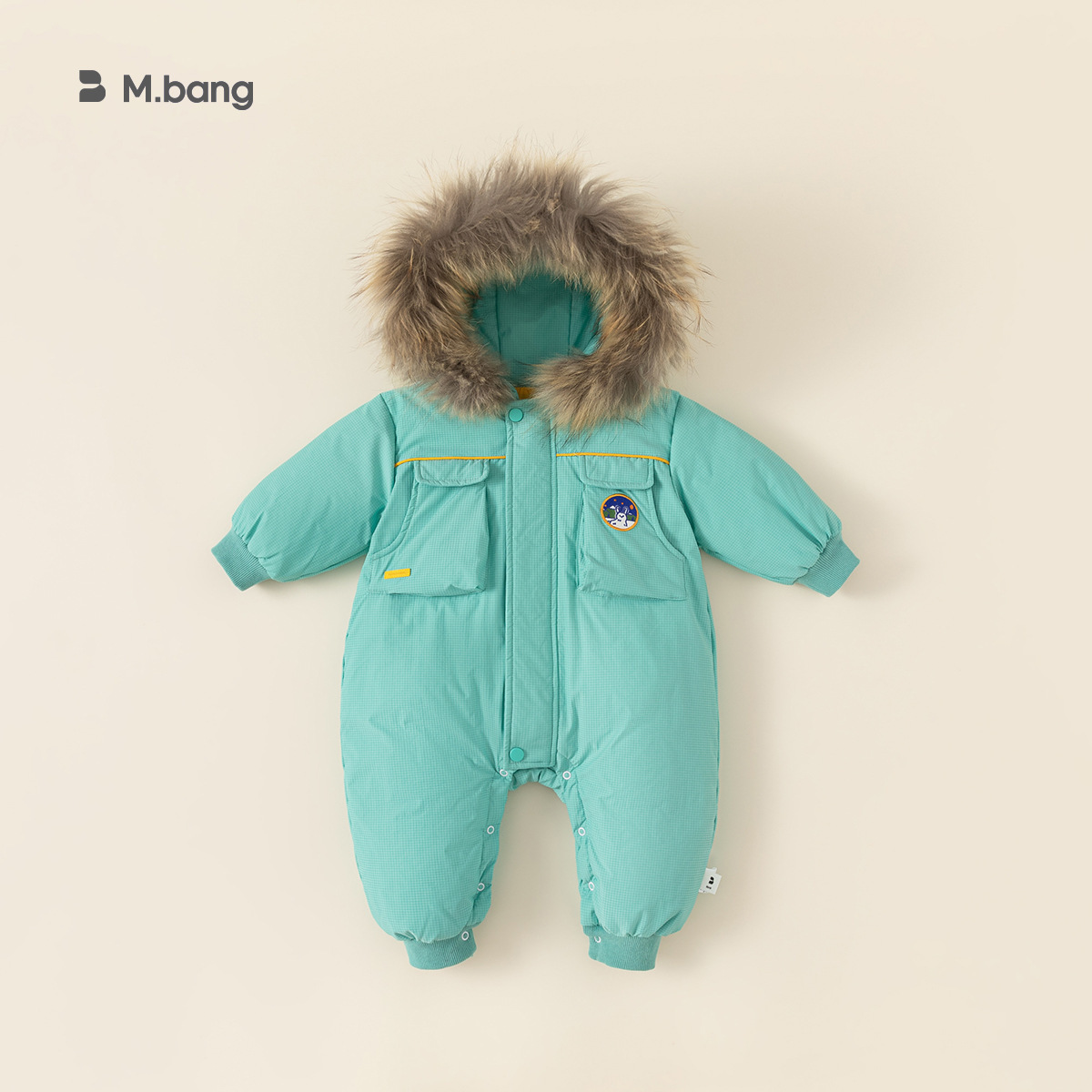 冬季休閒男女寶寶連體衣90白鴨絨兒童羽絨服嬰童