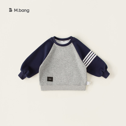 童裝秋款兒童上衣T恤男童拼色插肩袖衣服休閒學院風兒童長袖