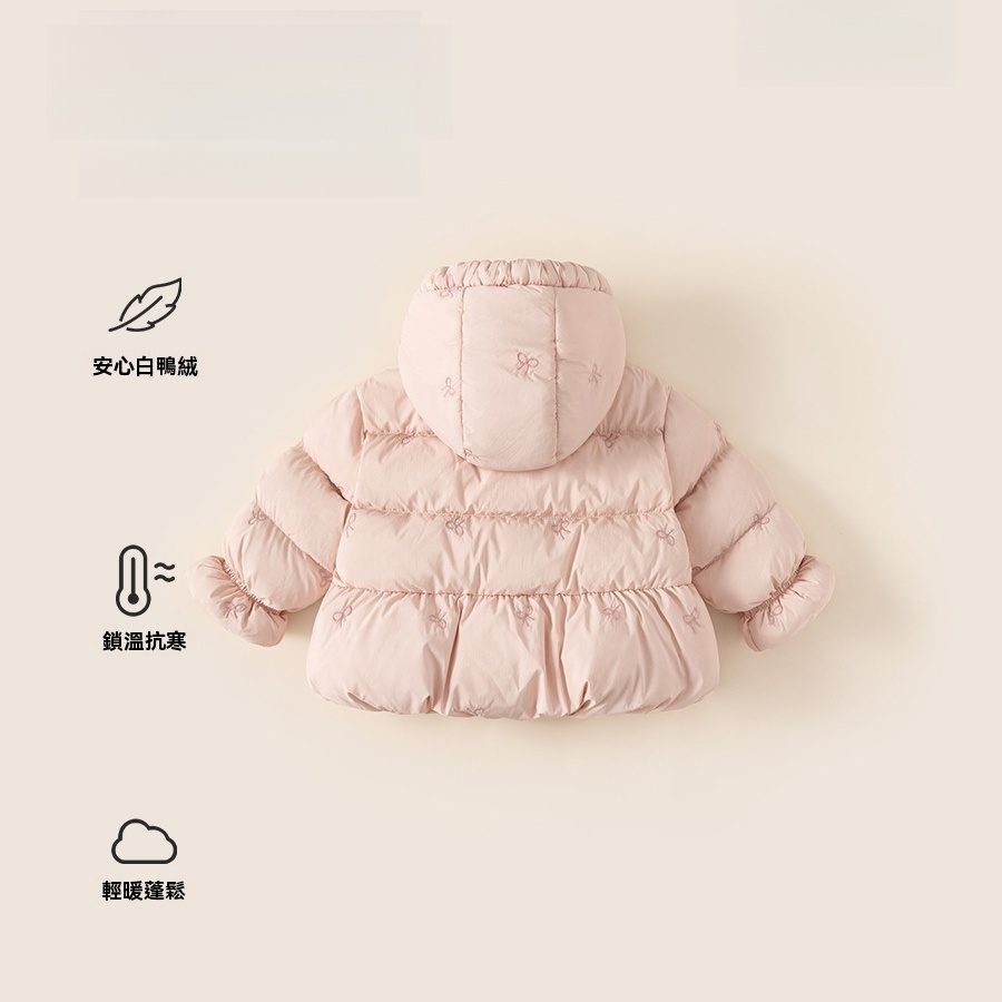 童裝冬季新款女孩上衣保暖冬裝兒童羽絨服白鴨絨女童羽絨外套