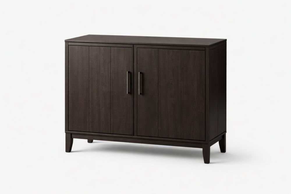 Wooden Storage Cabinet with Two Doors 80cm x 100cm x 40cm-Homefinor