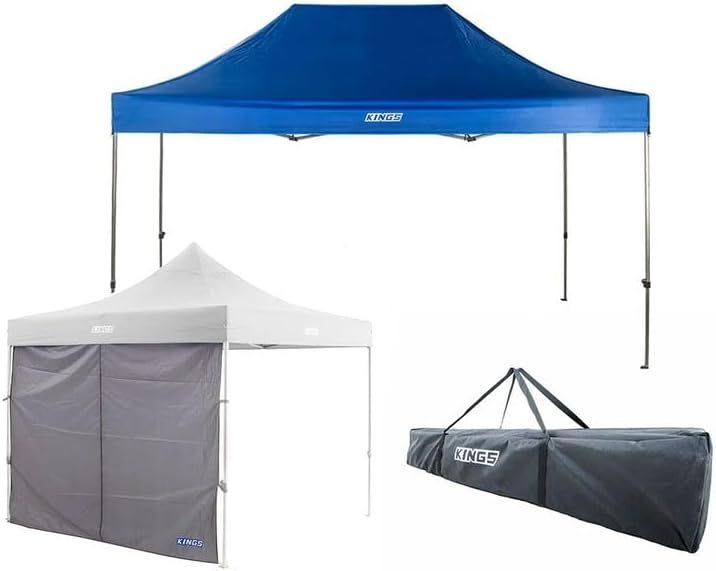 Kings 4.5m x 3m Outdoor Gazebo with Carry Bag and Side Wall