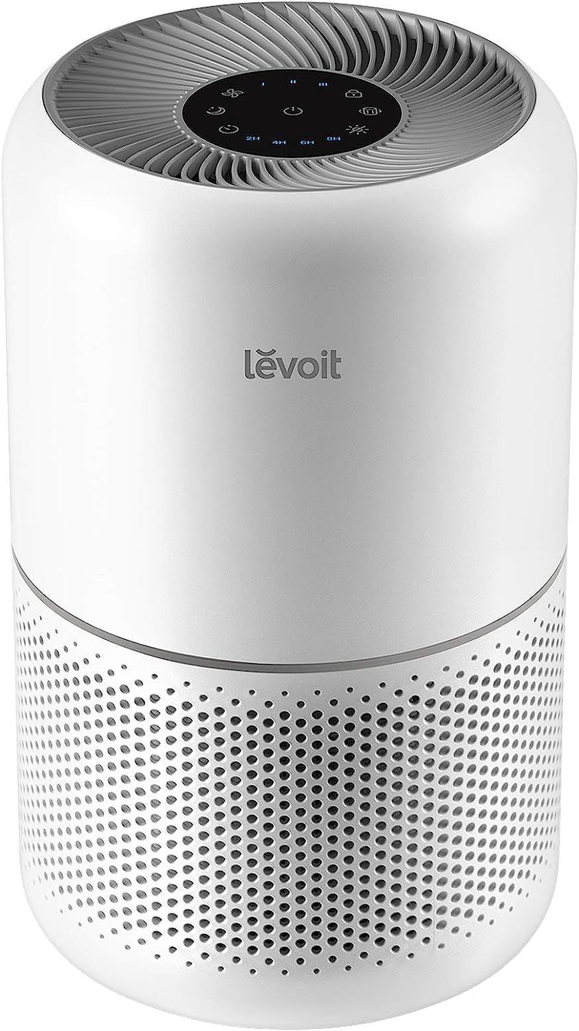 LEVOIT Core 300 Air Purifier with HEPA & Carbon Filters for Large Rooms, 80m² Coverage, Reduces Allergens and Odours, Ultra-Quiet Sleep Mode