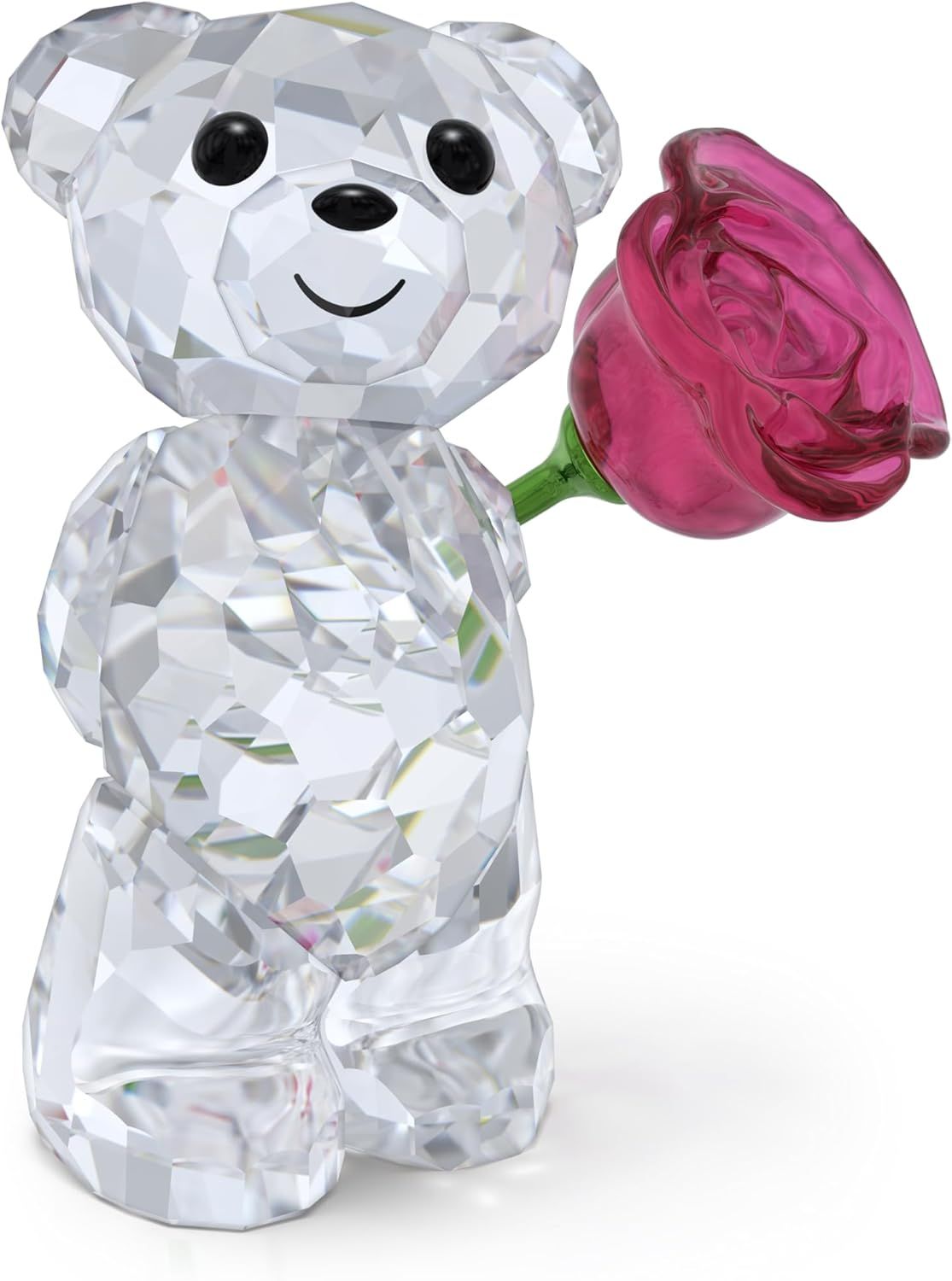 Swarovski Kris Bear with Rose Figurine