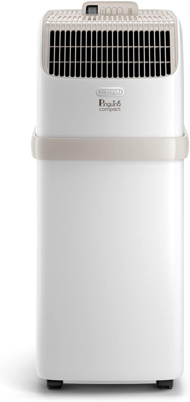 De'Longhi Pinguino Compact 8,300 BTU/h Silent Portable Air Conditioner, A Energy Class, Beige