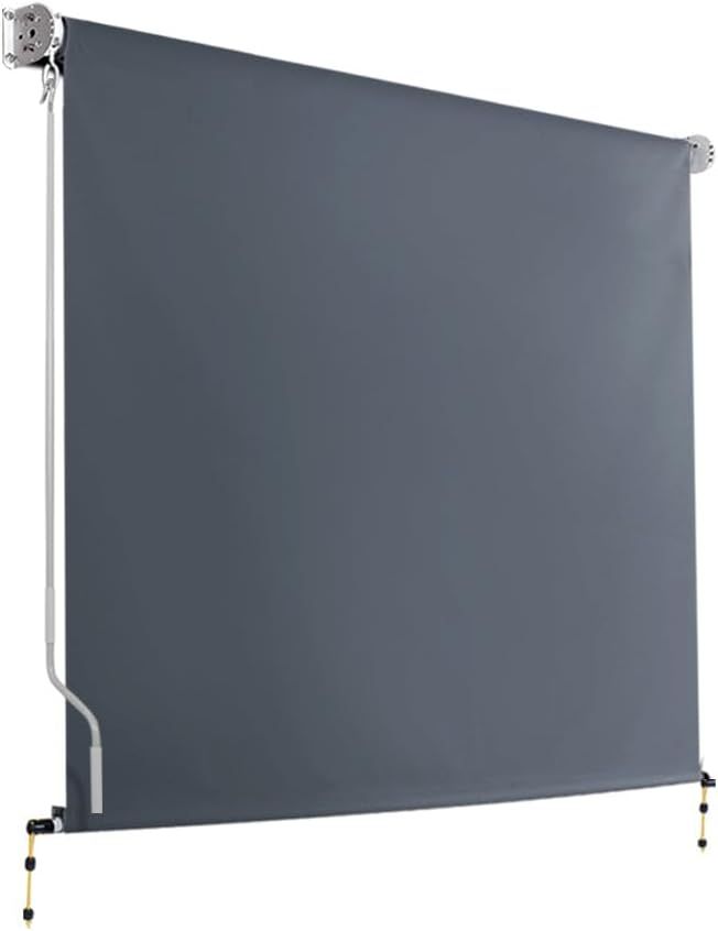 Instahut Retractable Outdoor Blinds 2.4x2.5m Sun Shade with Grey Bracket for Balcony and Patio