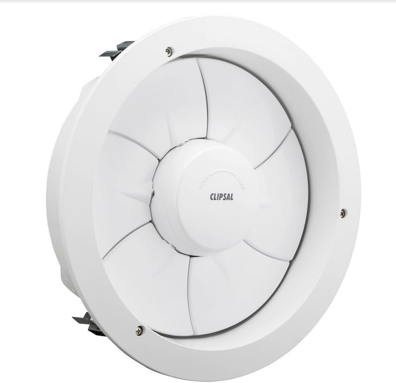 CLIPSAL 6220-0N Ceiling Exhaust Fan, 254mm, High Airflow 800m3/h