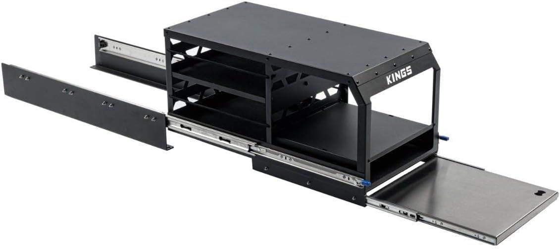 Kings Pantry Slide with Pull-Out Camp Kitchen and Built-In Table