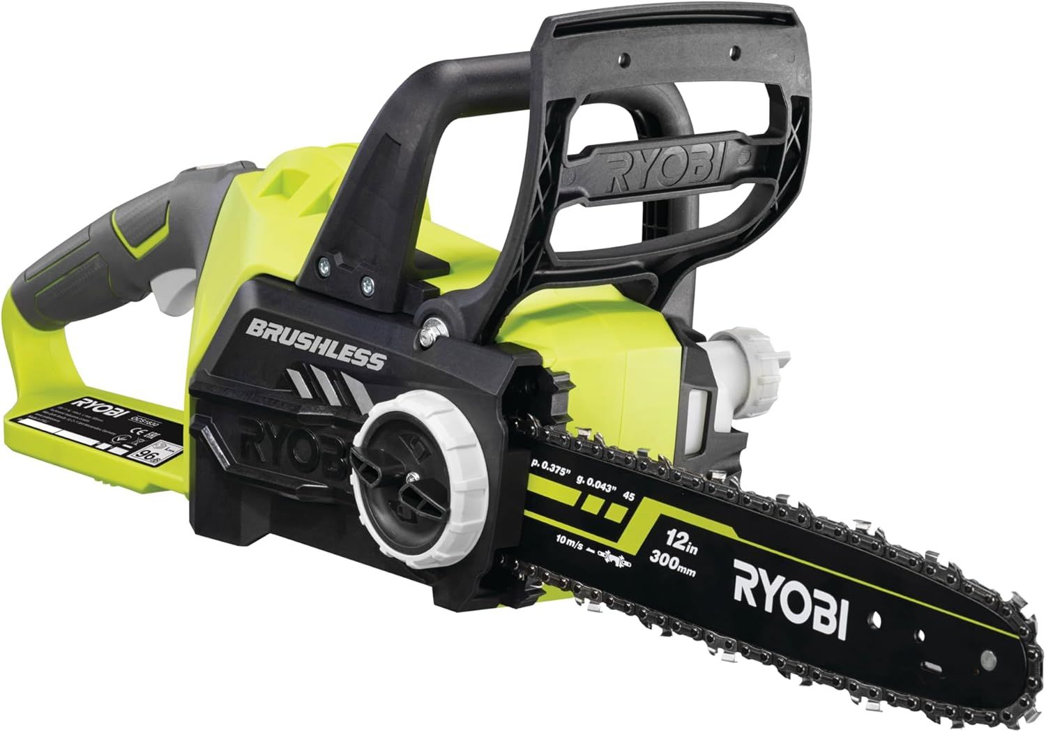 Ryobi 18V ONE+ Cordless Brushless Chainsaw, 30cm Bar (No Battery or Charger)