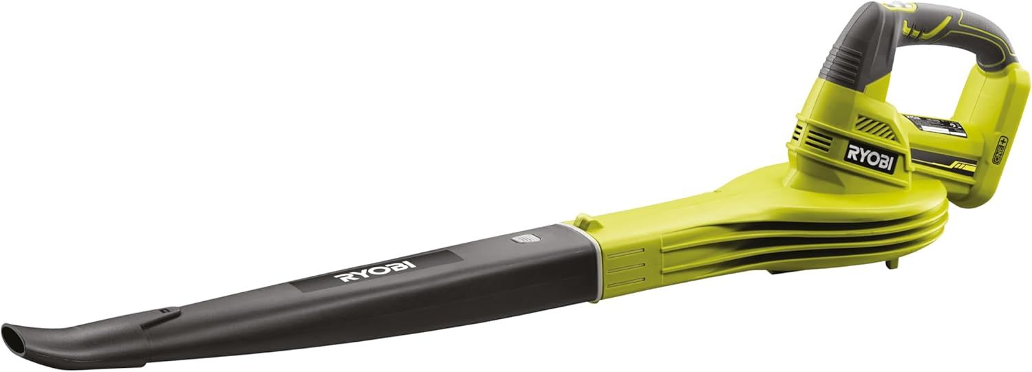 RYOBI 18V One+ Cordless Blower, 245 km/h Air Speed, Tool Only, Hyper Green/Grey