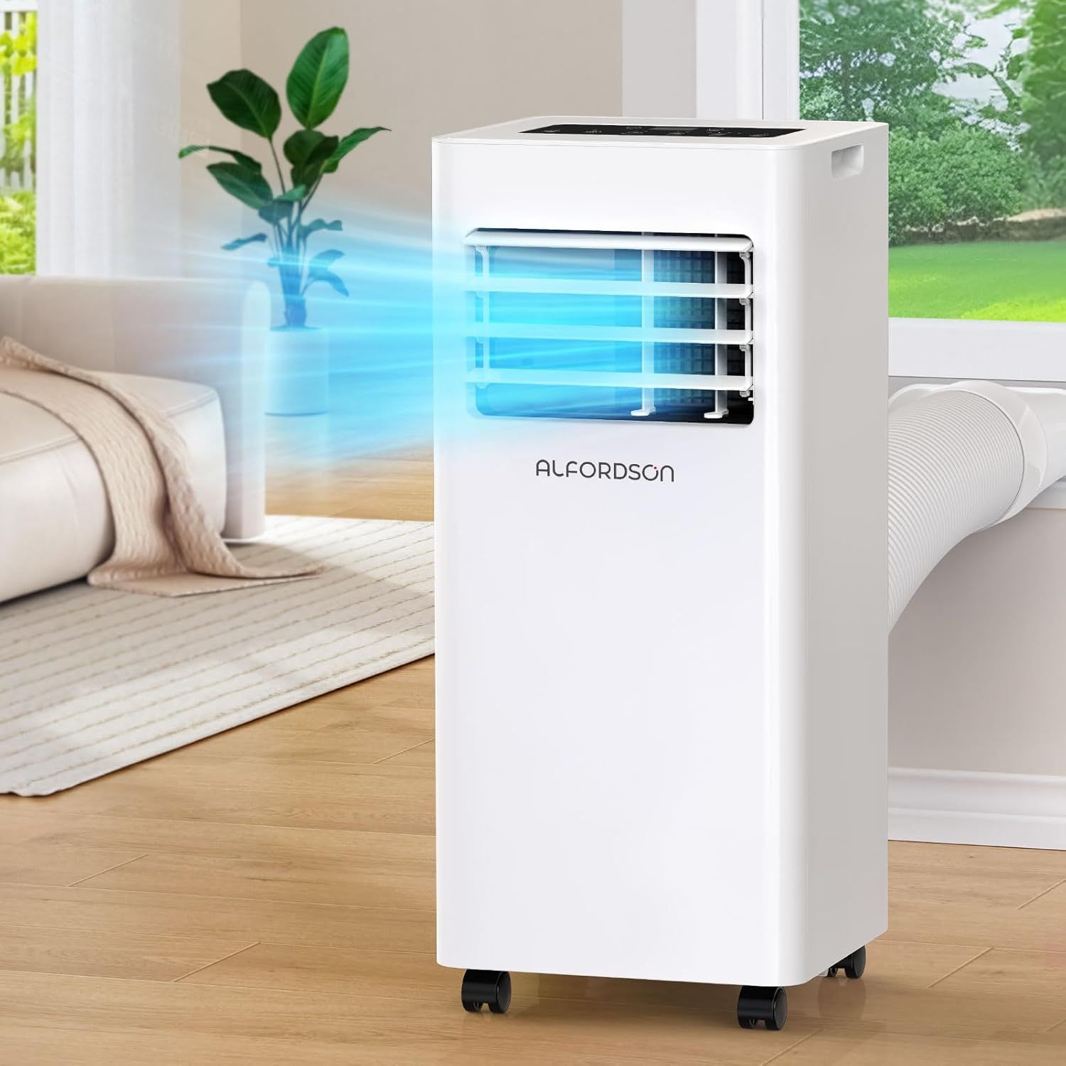 ALFORDSON 7000BTU Portable Air Conditioner with Smart Connectivity and Child Safety