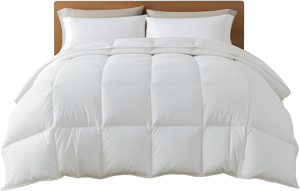 Royal Comfort All-Season King Quilt Duvet with Silk Touch, 360GSM - White