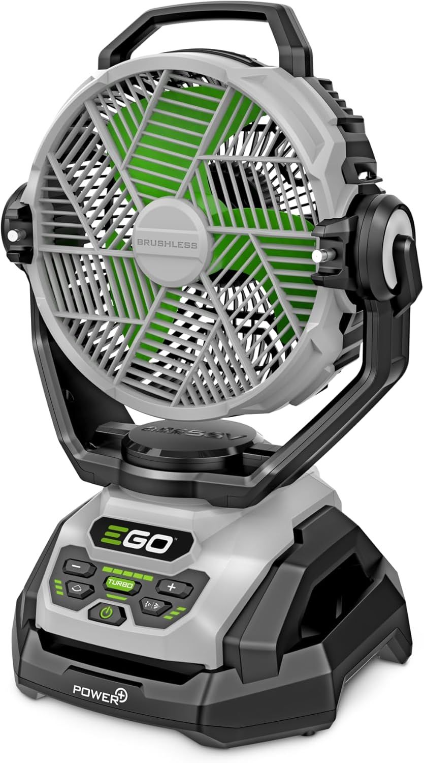 EGO POWER+ Portable Electric Misting Fan with 6 Speed Settings - Battery Not Included