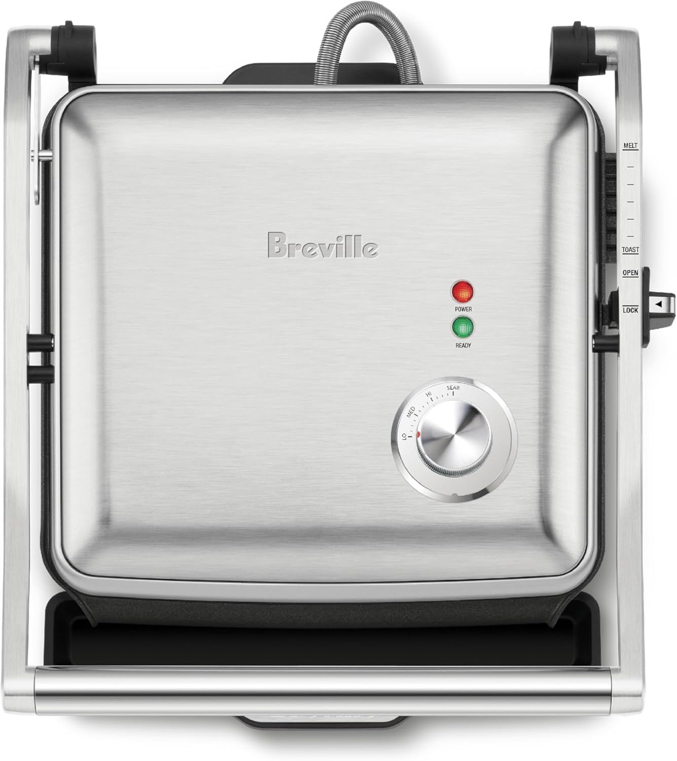 Breville AdjustaGrill & Sear with Brushed Stainless Steel Finish