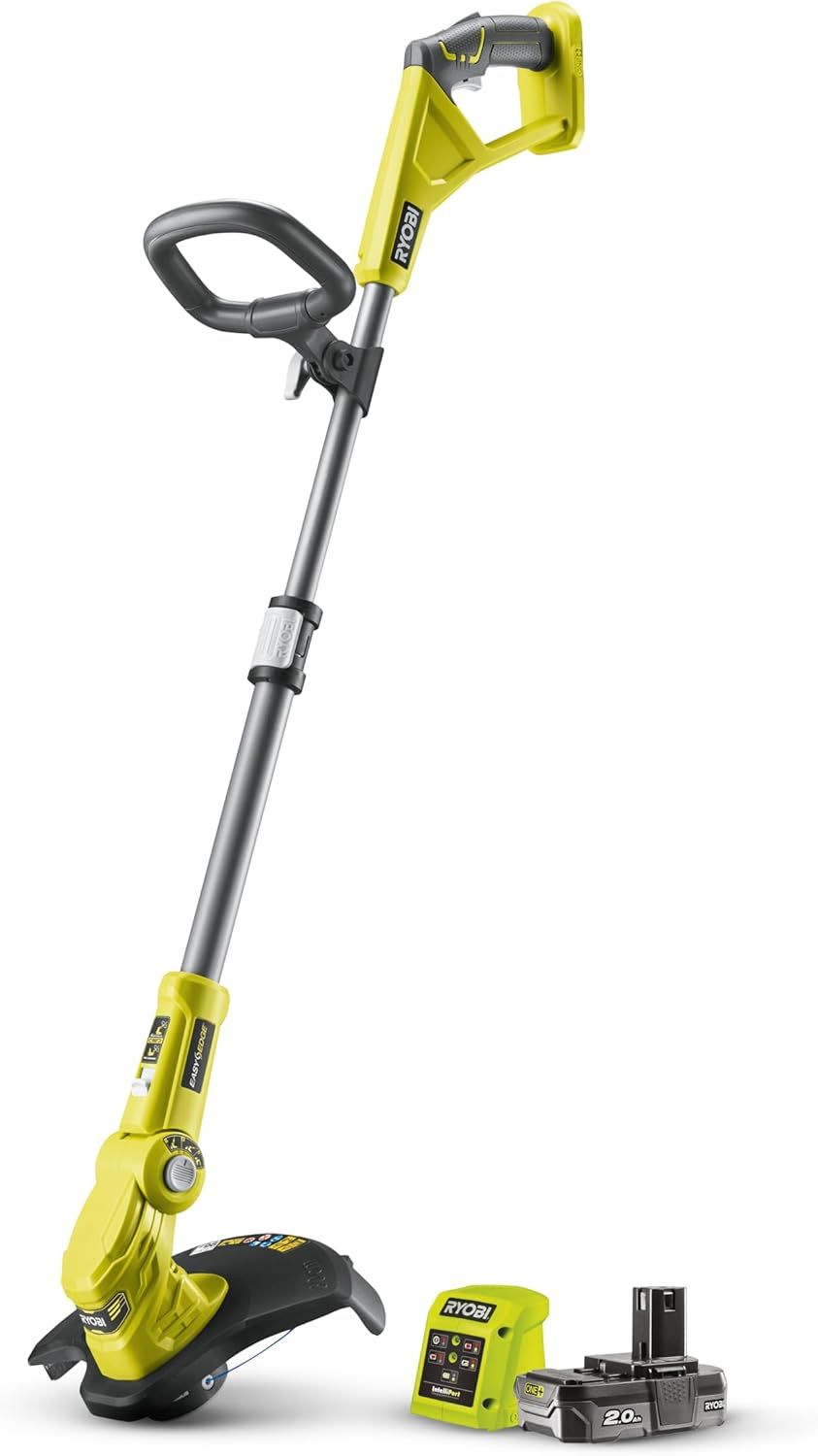 Ryobi ONE+ 18V Cordless Grass Trimmer, 25-30cm Cutting Width, Hyper Green