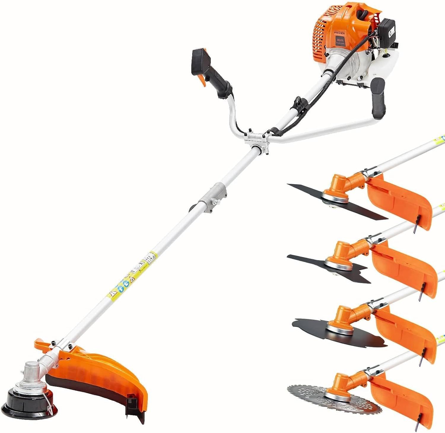 43cc 2-Stroke Petrol Whipper Snipper with 4 Multi-Function Blades