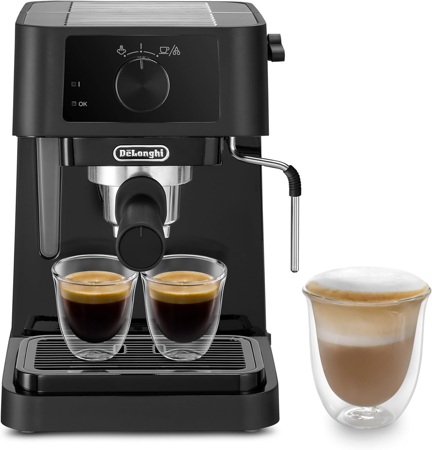 De'Longhi Stilosa Espresso Machine, 15 Bar, Manual, Black