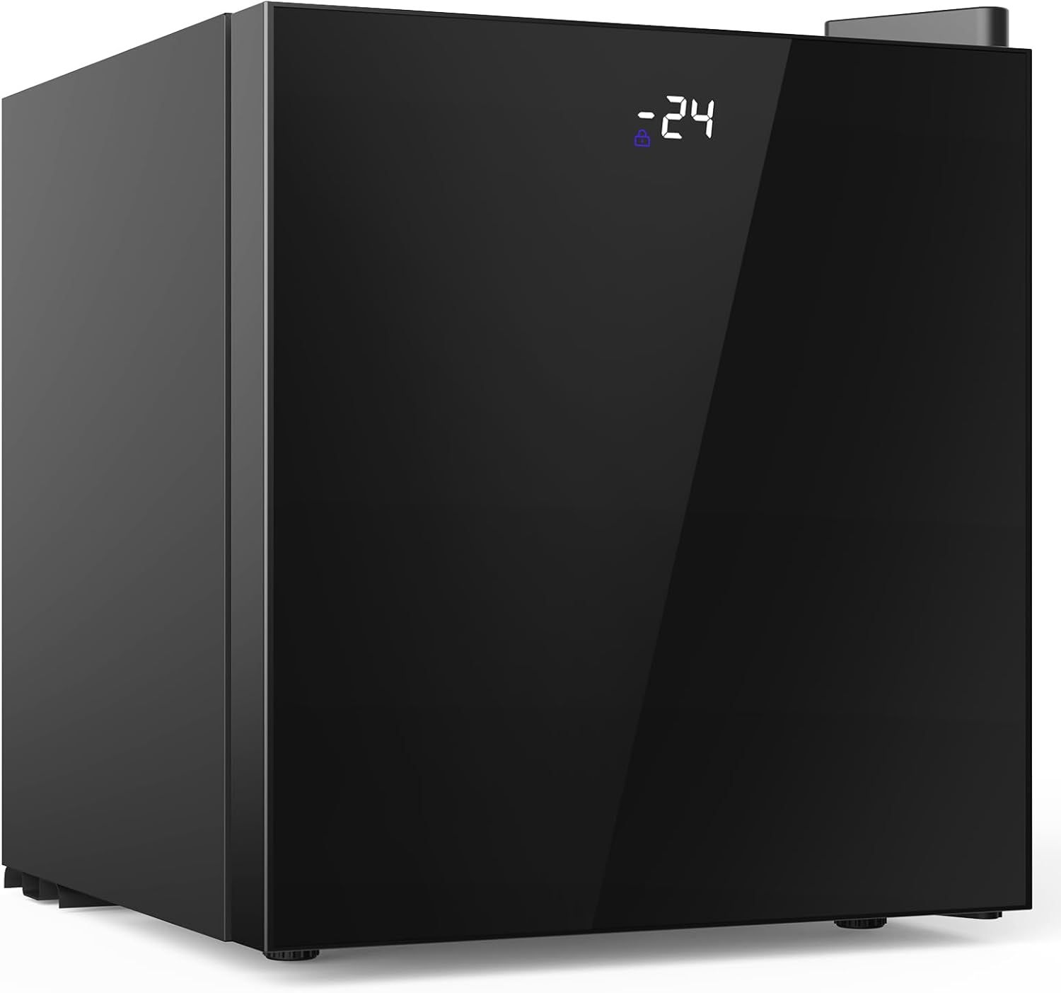 Advwin 32L Compact Upright Freezer with Digital Display - Black
