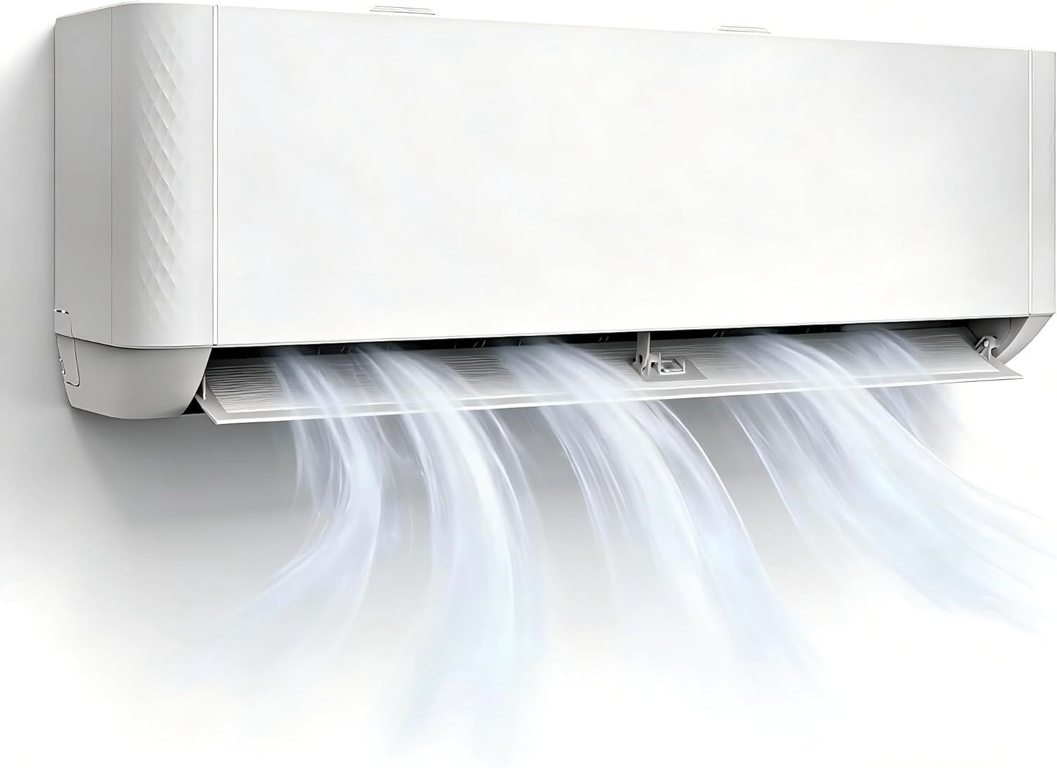 YOPOWER 2.6kW Smart Split System Air Conditioner with WiFi & Alexa, Includes Installation Kit, Quiet Operation 30dB, 3-in-1 Filter, Cooling, Heating, Dehumidifying