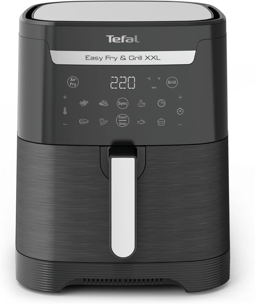 Tefal XXL Air Fryer Grill Combo, Oil-Free Cooking, Programmable Functions