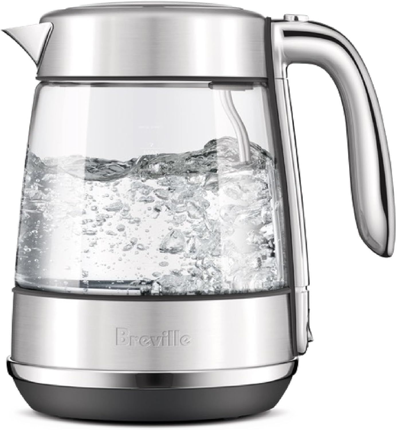 Breville Crystal Luxe Electric Glass Kettle, Stainless Steel Finish