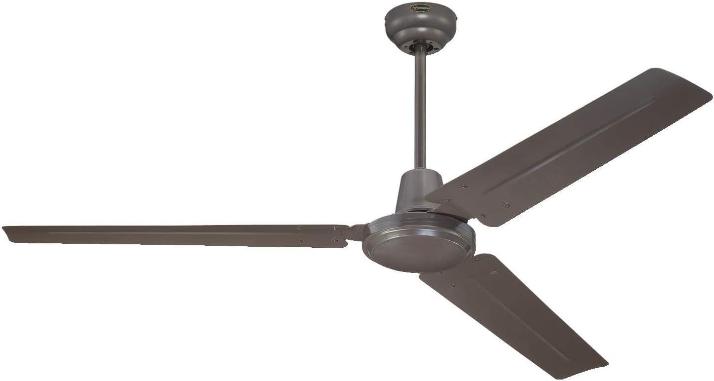 78370 Cyclone 132cm Brushed Steel Ceiling Fan for Indoor Use