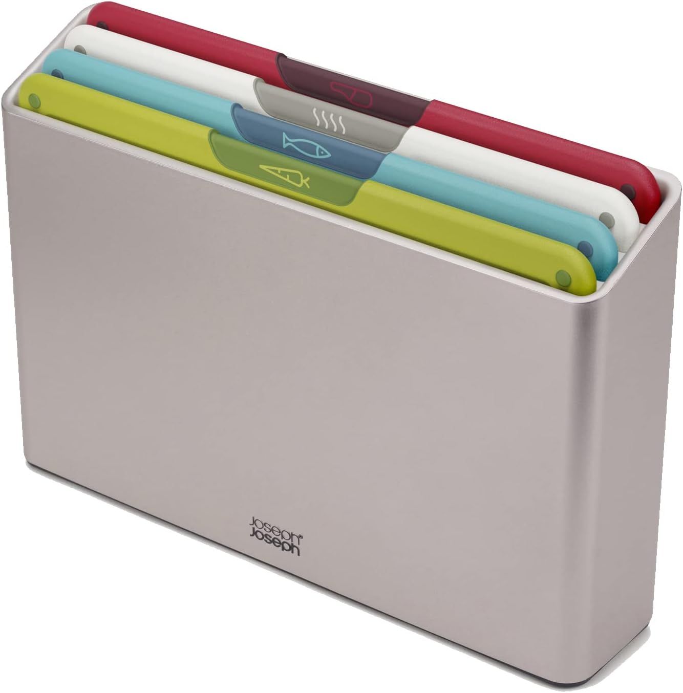 Joseph Joseph Folio Icon 4-Piece Colour-Coded Chopping Board Set with Storage Case
