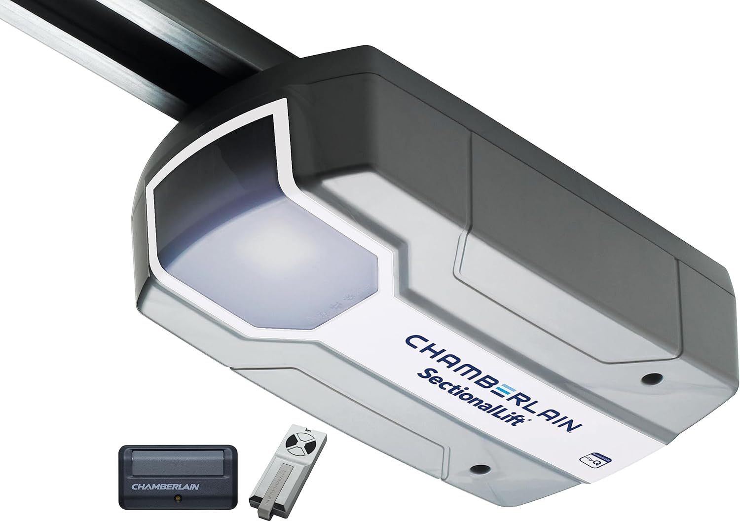 Chamberlain Garage Door Opener with Remote, Safety Features & myQ Compatibility for Single Sectional Doors