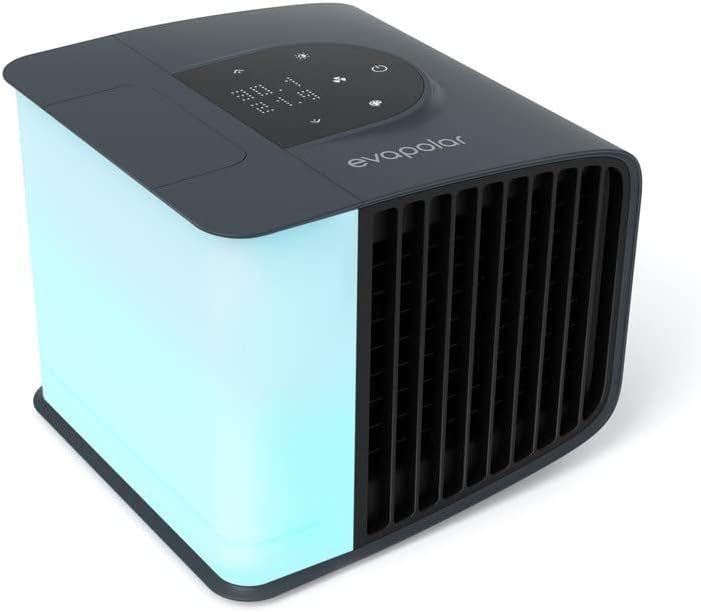 Evapolar evaSMART Personal Air Cooler & Humidifier, Portable AC - Stormy Grey