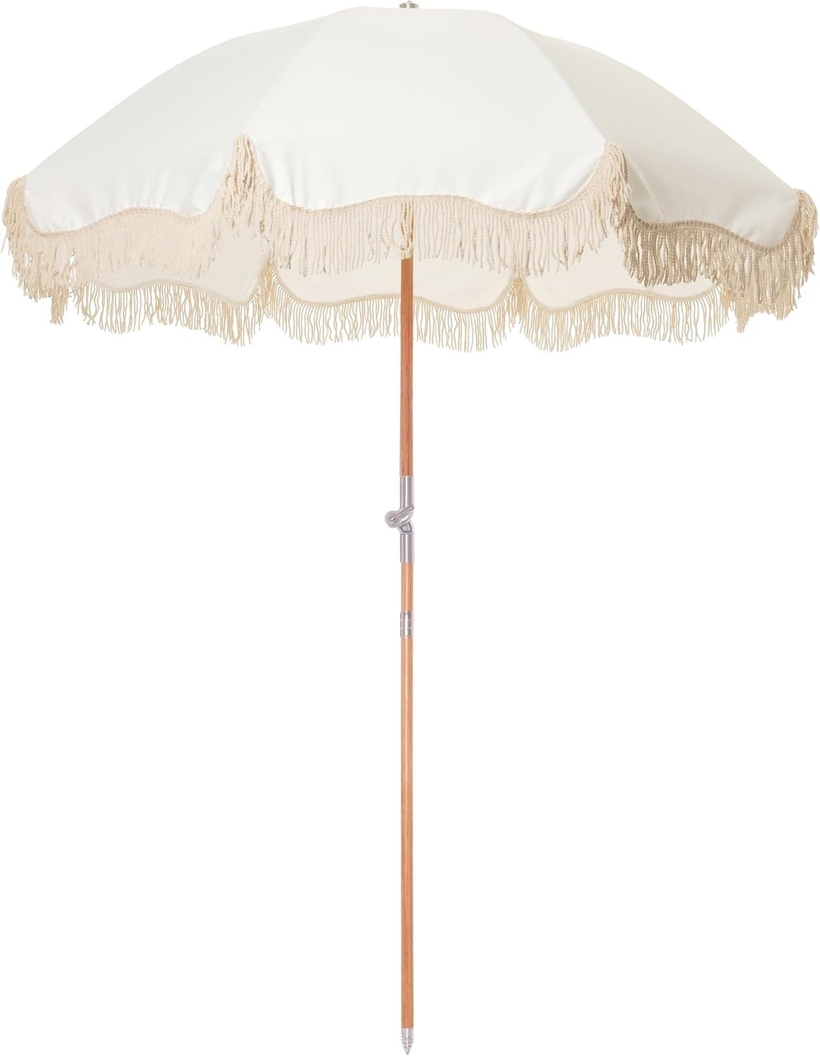 Women's Luxury White Beach Umbrella by Business & Pleasure Co
