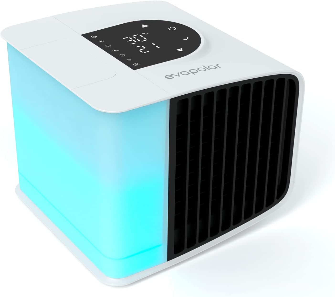 Evapolar evaSMART Compact Air Cooler & Humidifier with Alexa, USB & LED - White