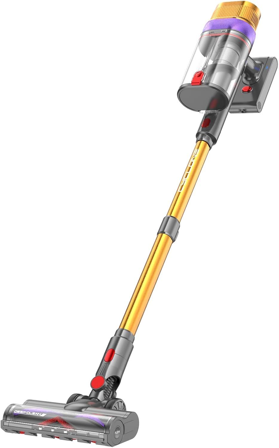 Vistefly V15 Ultra Handheld Vacuum with Dual Screen, 600W Power for Carpets and Pet Hair