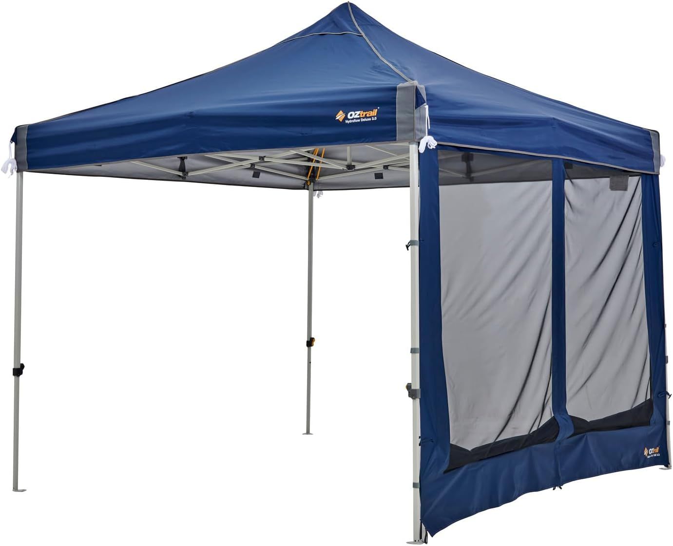 OZtrail Gazebo Deluxe Wall Kit 3m, Mesh & Solid Panels with Zipper Door for 3m & 6m Gazebos