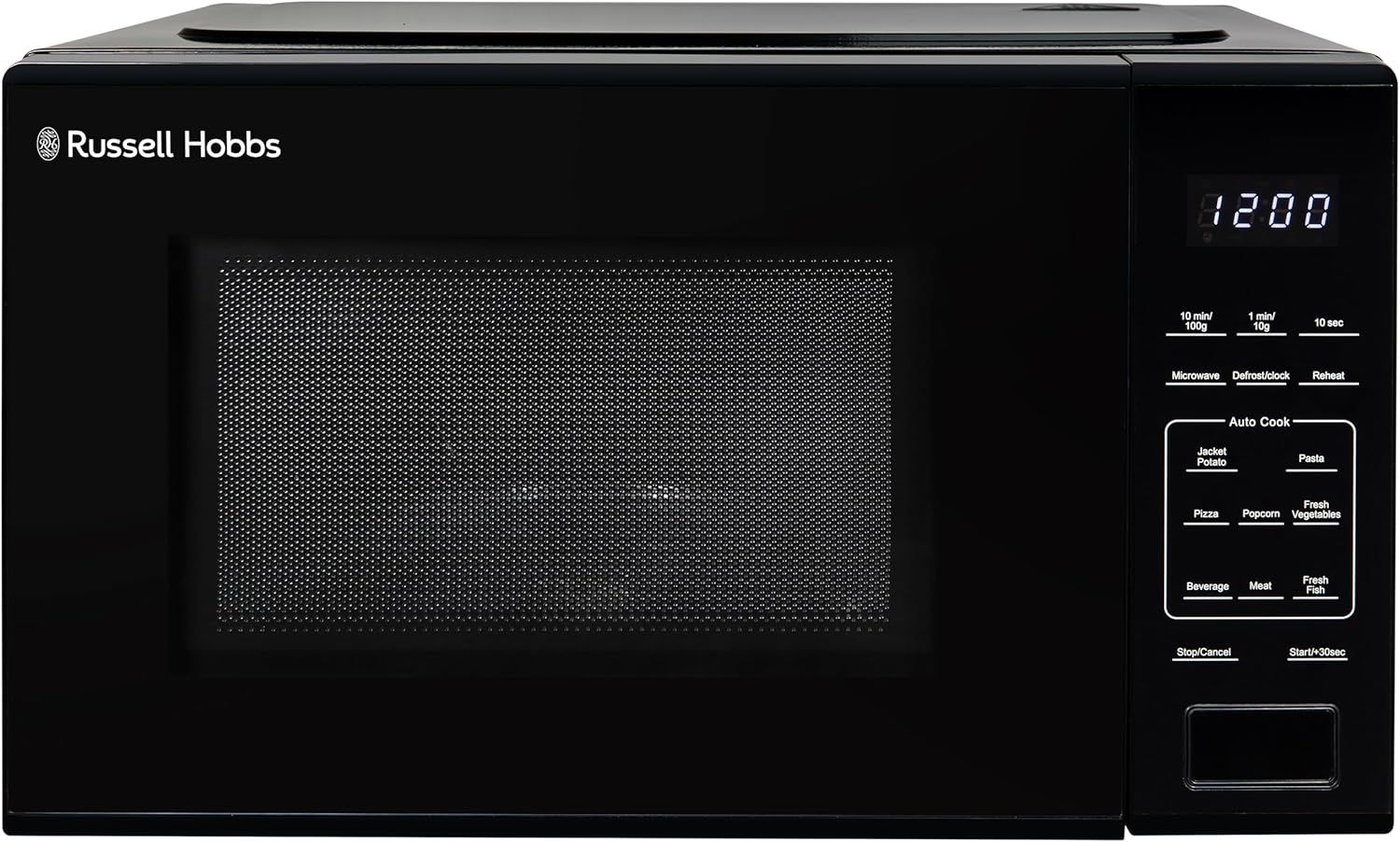 Russell Hobbs 25L Digital Microwave with Touch Controls and Auto Cook Settings in Black