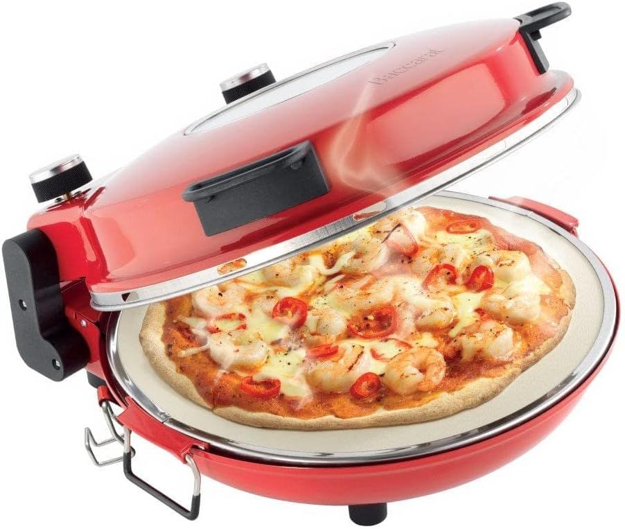 Baccarat Gourmet Pizza Oven 38.5x33cm Red