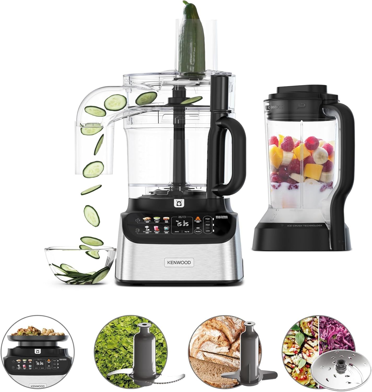 Kenwood MultiPro Food Processor & Blender with One Touch Operation
