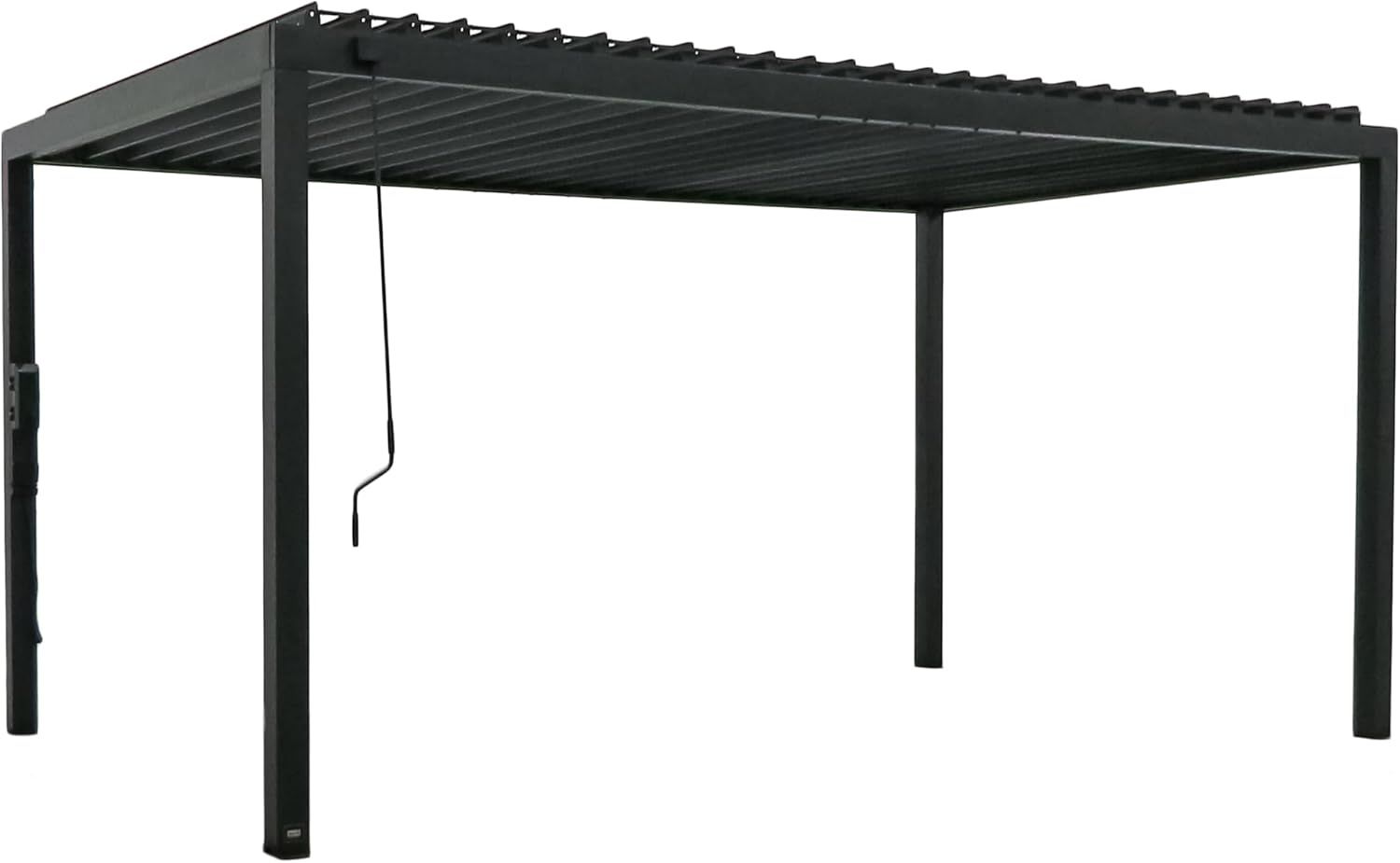 Backyard Discovery Sarasota Steel Pergola with Adjustable Roof & PowerPort, 4.9m x 3m