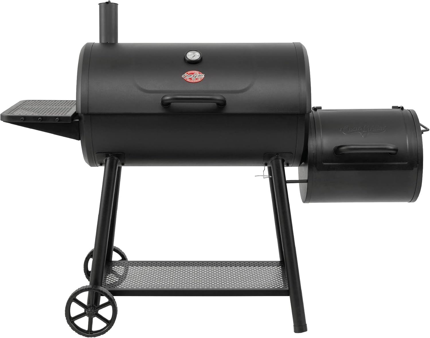 Char-Griller Smokin Champ Offset BBQ with Side Fire Box and Smoker