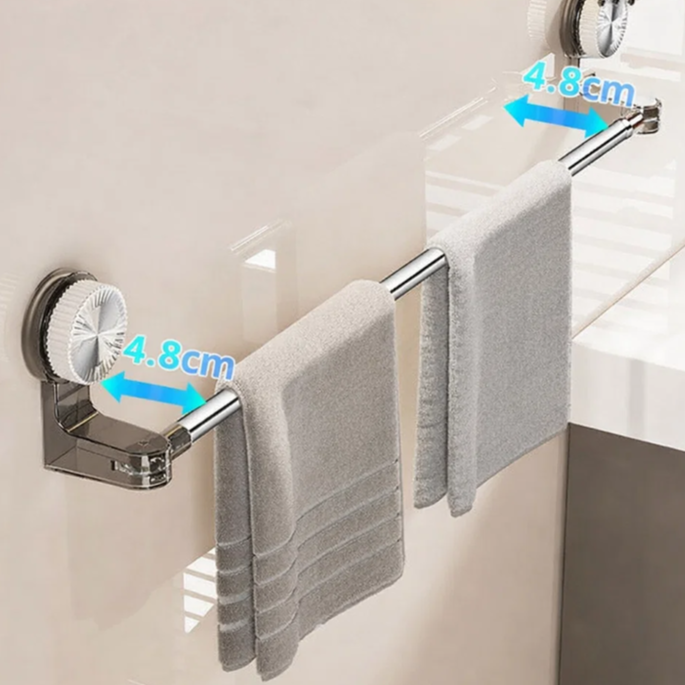 높이 조절 가능한 흡착식 다기능 수건걸이