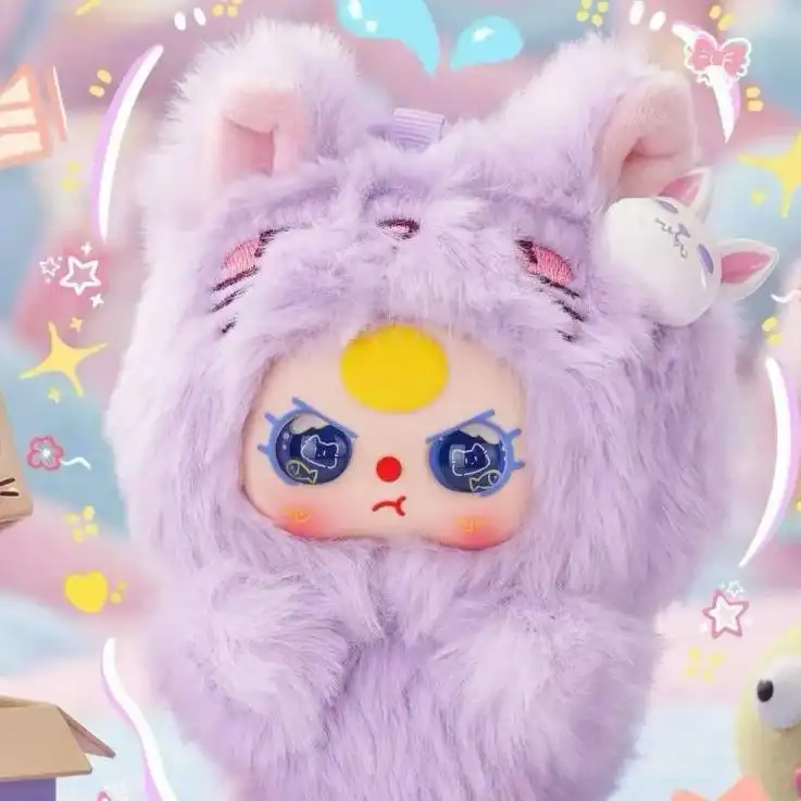 225 Baby Three 괴카와 미니 봉제인형 키홀더 블라인드박스｜조금 신기하고 귀여움[개봉 후 환불 불가] [박스 없이 발송]