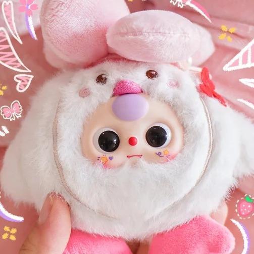 C075 BABYTHREE 武漢（Wuhan）限定 ふわふわ蒜鳥ベビーぬいぐるみマスコット｜限定コレクション