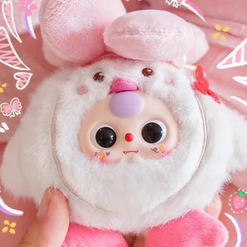 C075 BABYTHREE 武漢（Wuhan）限定 ふわふわ蒜鳥ベビーぬいぐるみマスコット｜限定コレクション