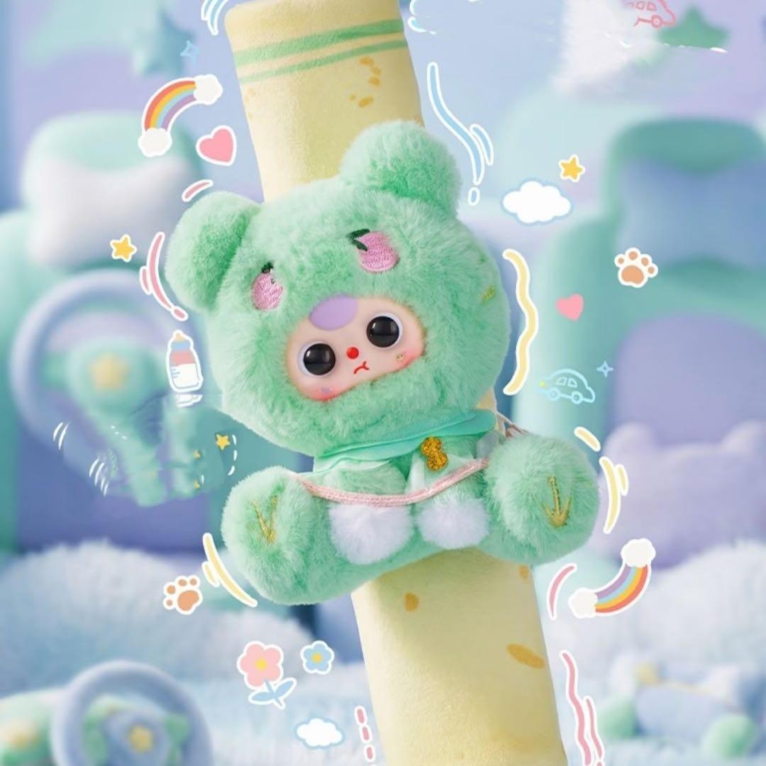 C135 babythree夢かわアニマル シートベルトマスコット ガーリーカーアクセサリー