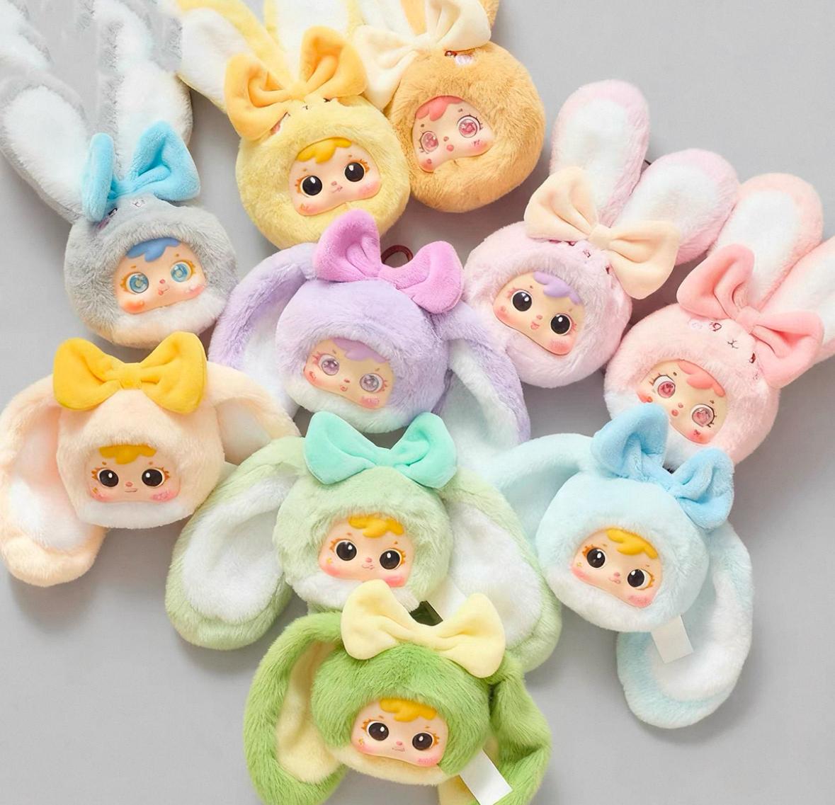 새뮤얼 컬러풀 소프트 버니 인형 모에 캐릭터 시리즈 | 다채로운 색상, 초힐링