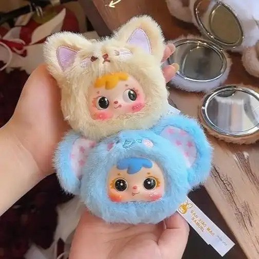 Samuel 동물 파티 메이크업 미러 귀여운 동물 디자인 화장 거울 [개봉 후 취소 불가] [상자없이 배송]