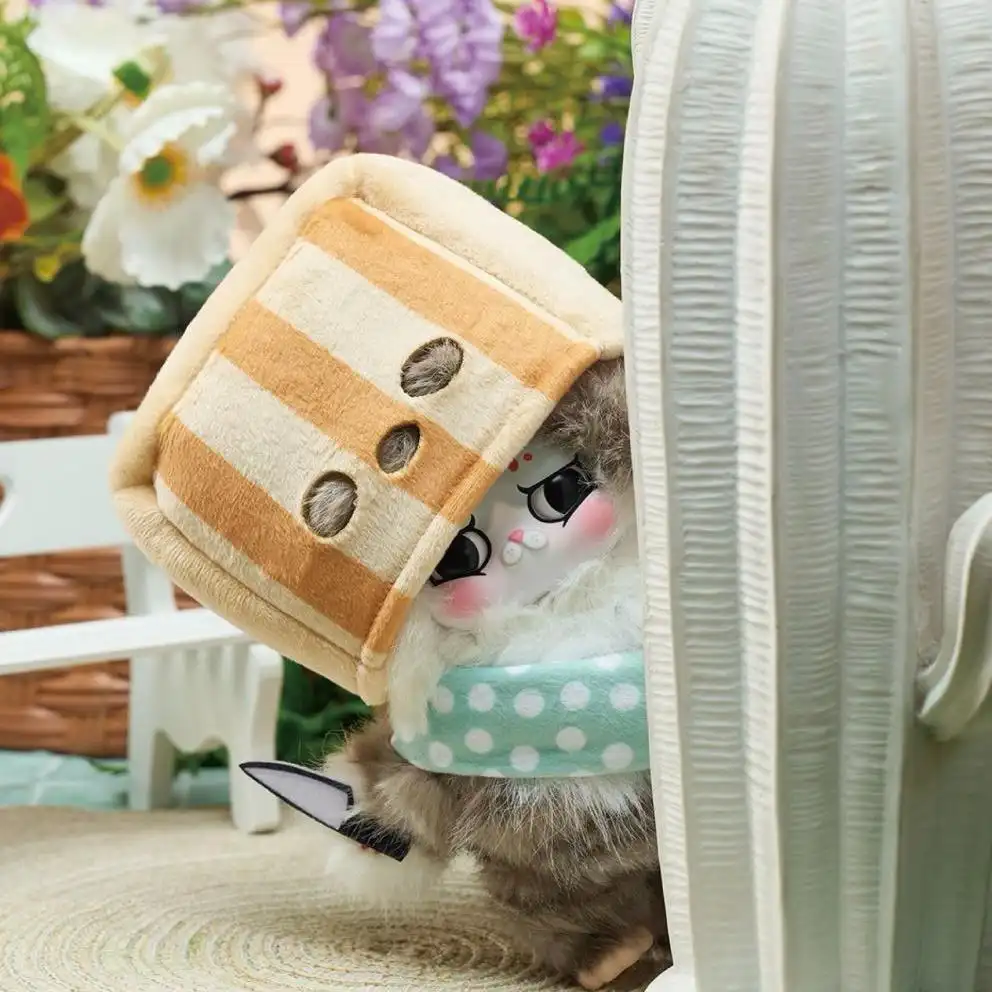 A318 猫猫大王 オフィスアルバイト ぬいぐるみ - かわいい猫のワークウェア風ぬいぐるみ